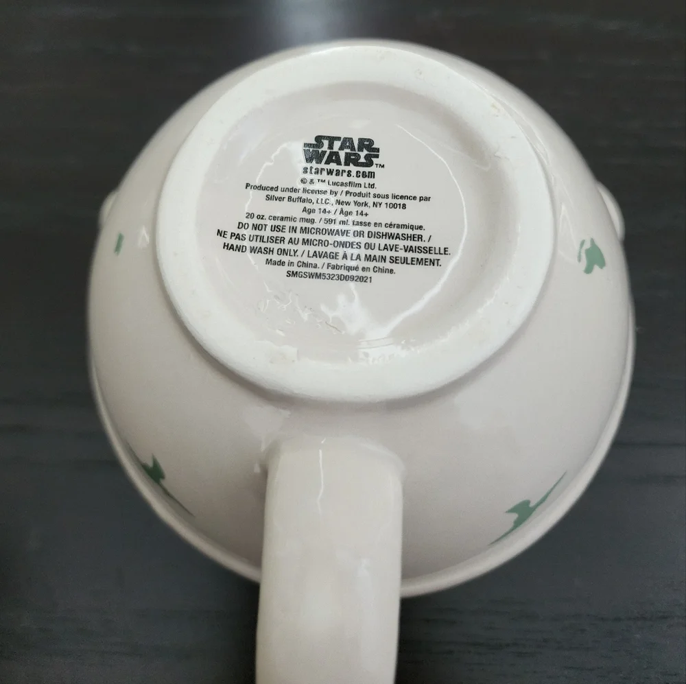 Disney Star Wars Baby Yoda Grogu Large‎ Coffee Mug NWOT